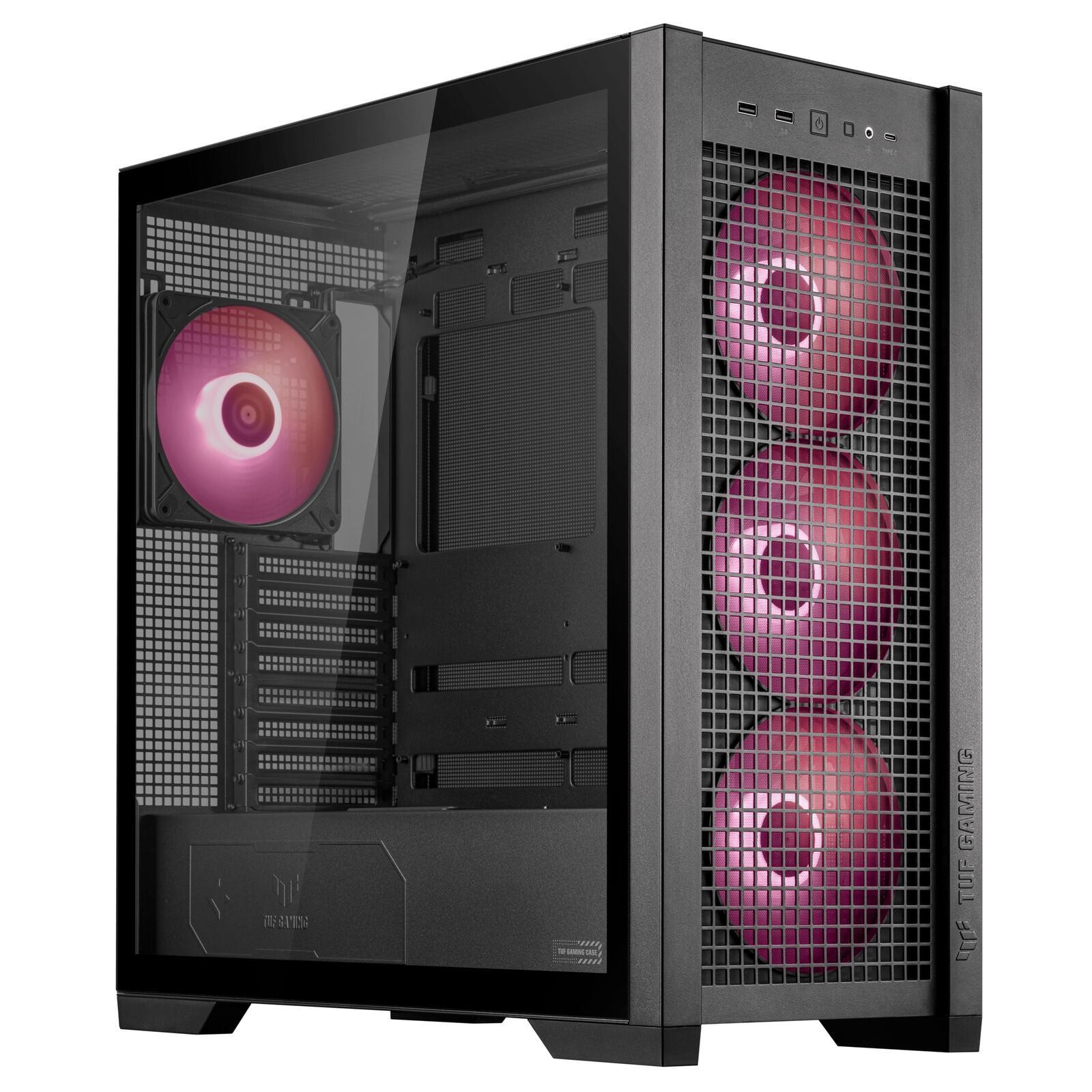 ASUS TUF Gaming GT302 ARGB Midi Tower Black - ASUS TUF Gaming GT302