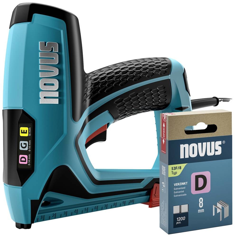 Novus Tools 031-0370 Elektrotacker Klammerntyp Typ 11, Typ 53F