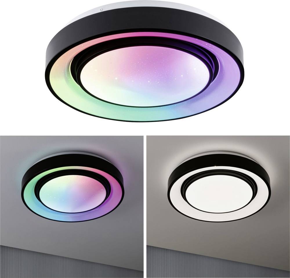 Paulmann 70544 LED-Deckenleuchte LED nero, bianco