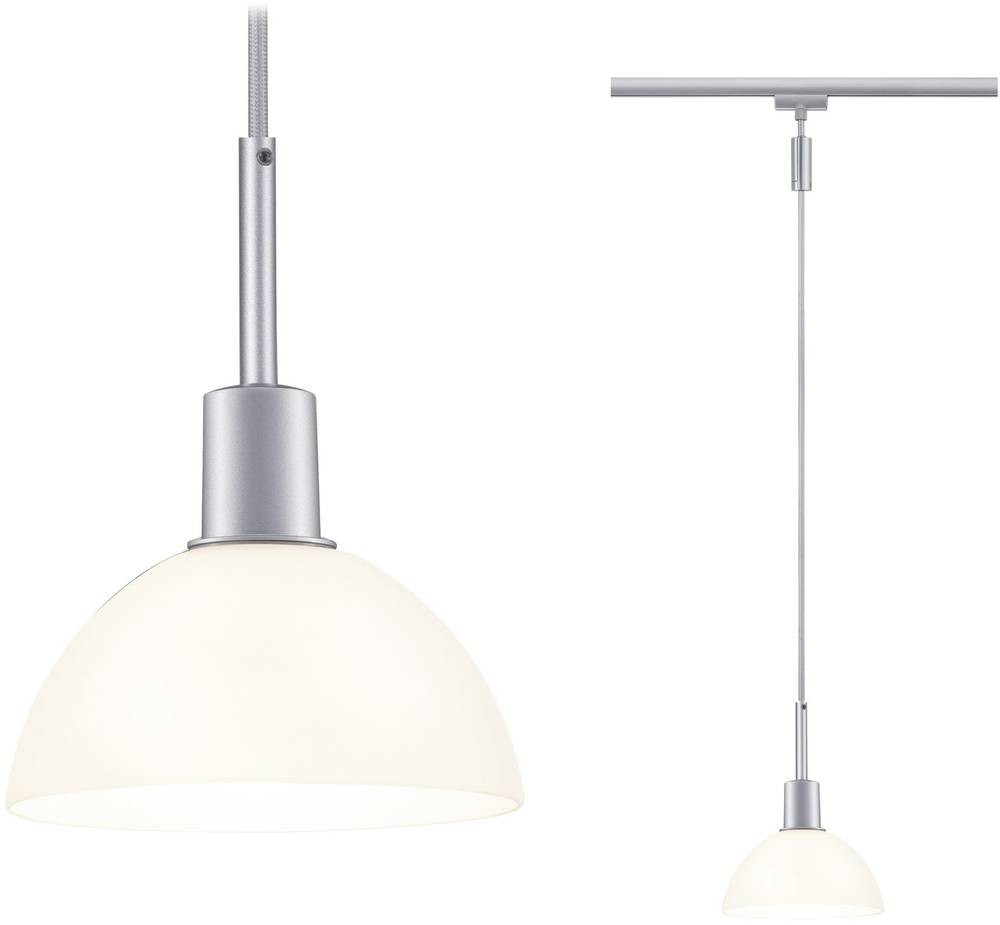 Paulmann Sarrasani Pendelleuchte URail E14 Chrom (matt), Opal