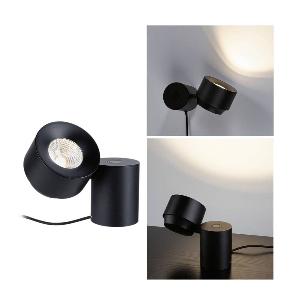Paulmann Pane I 79776 LED-Tischlampe LED 3W Eurostecker - nero