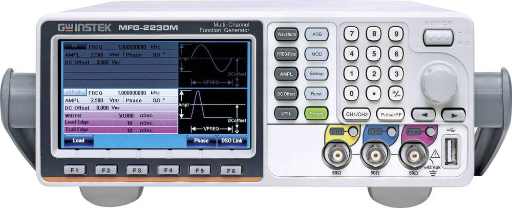 GW Instek MFG-2230M Funktionsgenerator netzbetrieben 1 μHz - 30MHz 2-