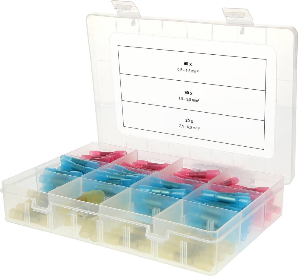 KS Tools 970.0790 Quetschverbinder-Sortiment 0.50mm² 6mm² Rot, Blau,
