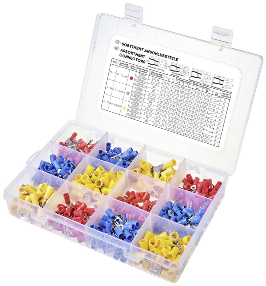 TRU COMPONENTS TC-11894508 Quetschverbinder-Sortiment 0.5mm² 6.0mm²
