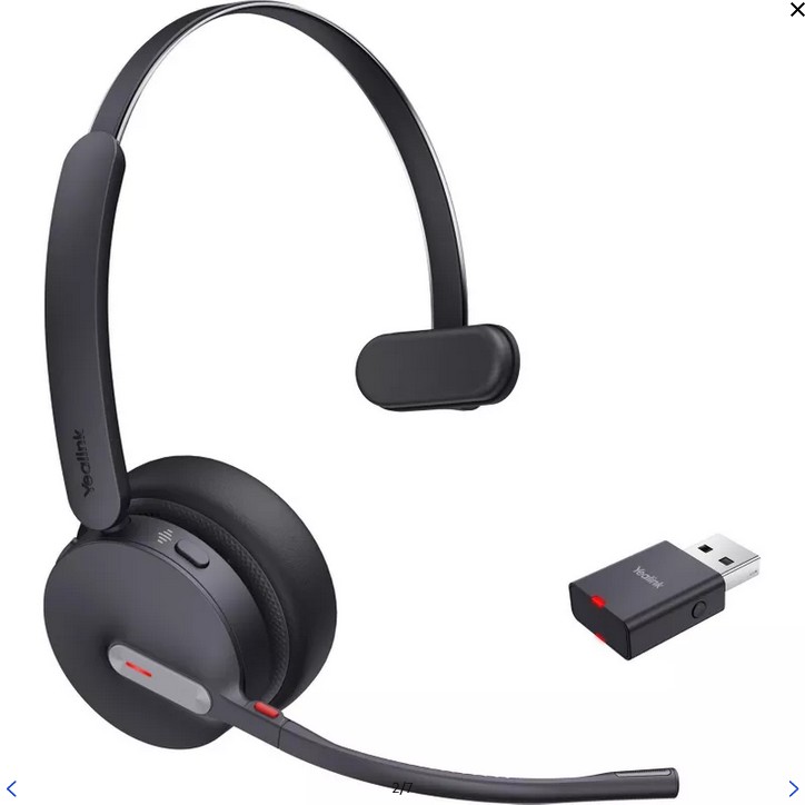 Yealink WH64 Hybrid Mono UC Headset Wireless Head-band Office/Call