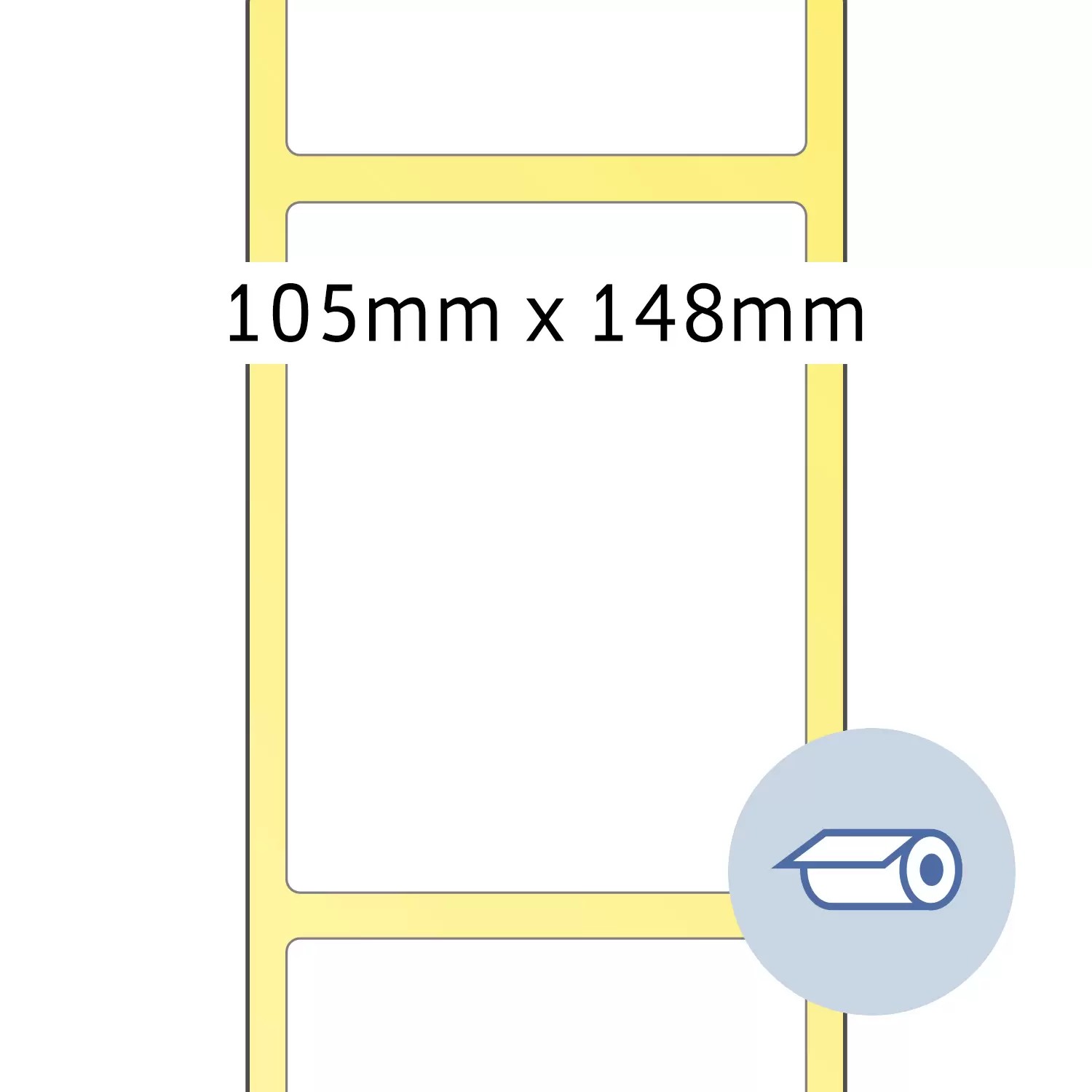 HERMA Rollenetiketten weiß 105x148,5 mm Papier matt 1000 St.