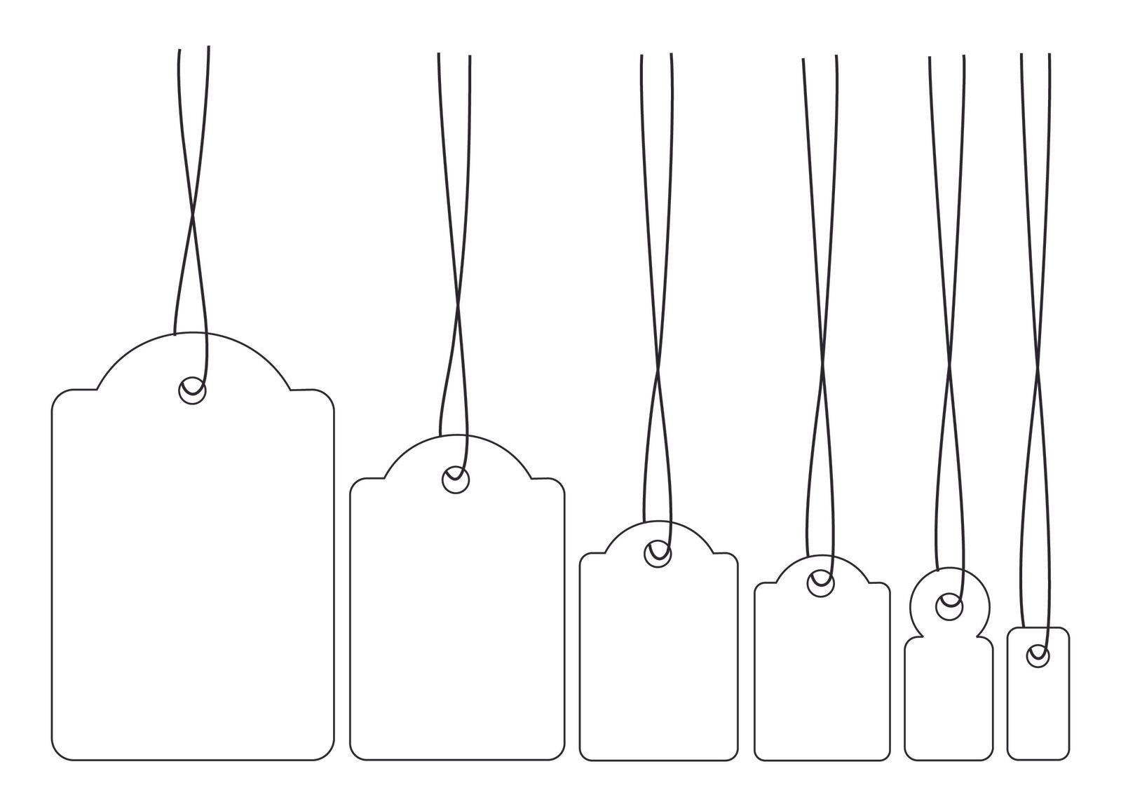 HERMA Strung marking tags 32x50 mm with red string 1000 pcs. - HERMA