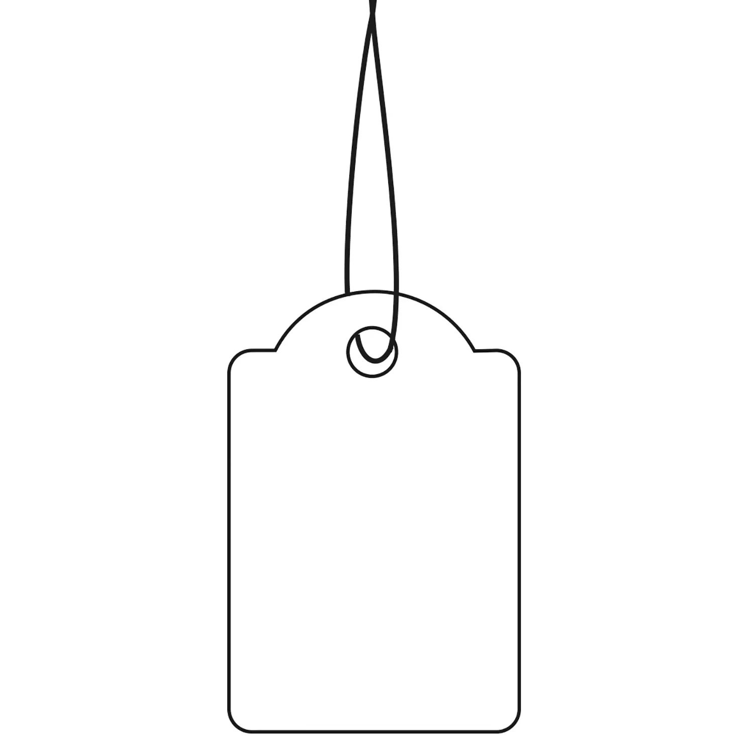 HERMA Strung marking tags 18x28 mm with white string 1000 pcs. -