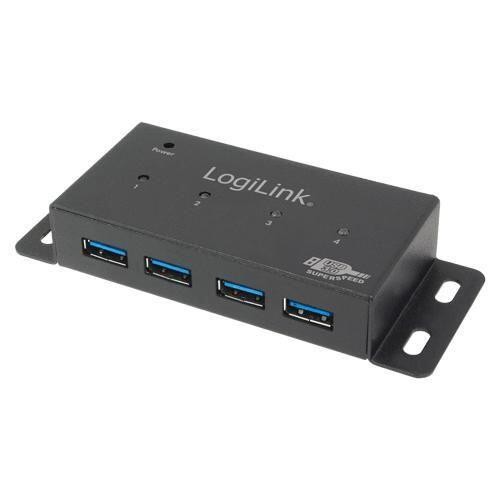LogiLink UA0149 interface hub 5000 Mbit/s Grey - LogiLink UA0149, USB