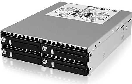 ICY BOX IB-2222SSK 13.3 cm (5.25") Storage drive tray Black - ICY BOX