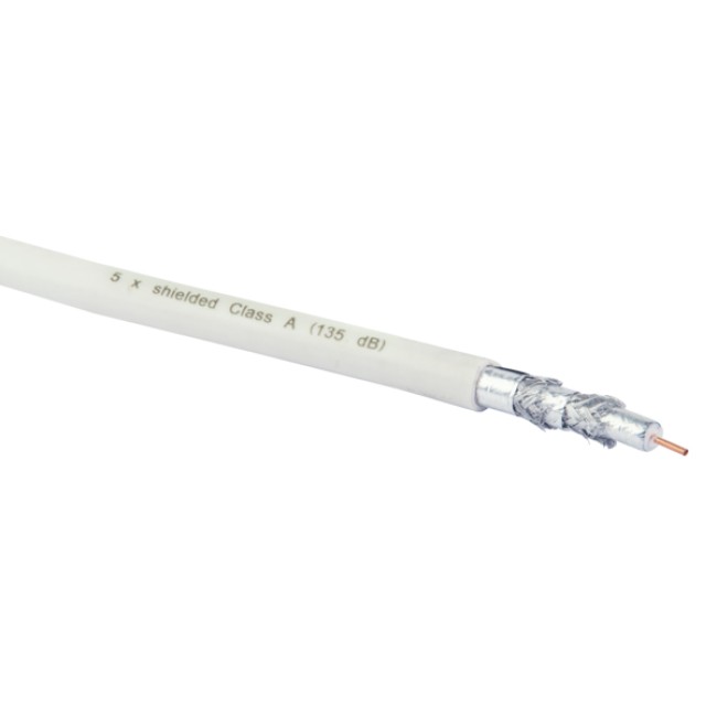 Schwaiger KOX13525 052 câble coaxial 25 m Blanc - Schwaiger KOX13525