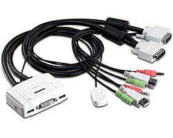 Trendnet TK-214i KVM switch White - Trendnet TK-214i, 1920 x 1200