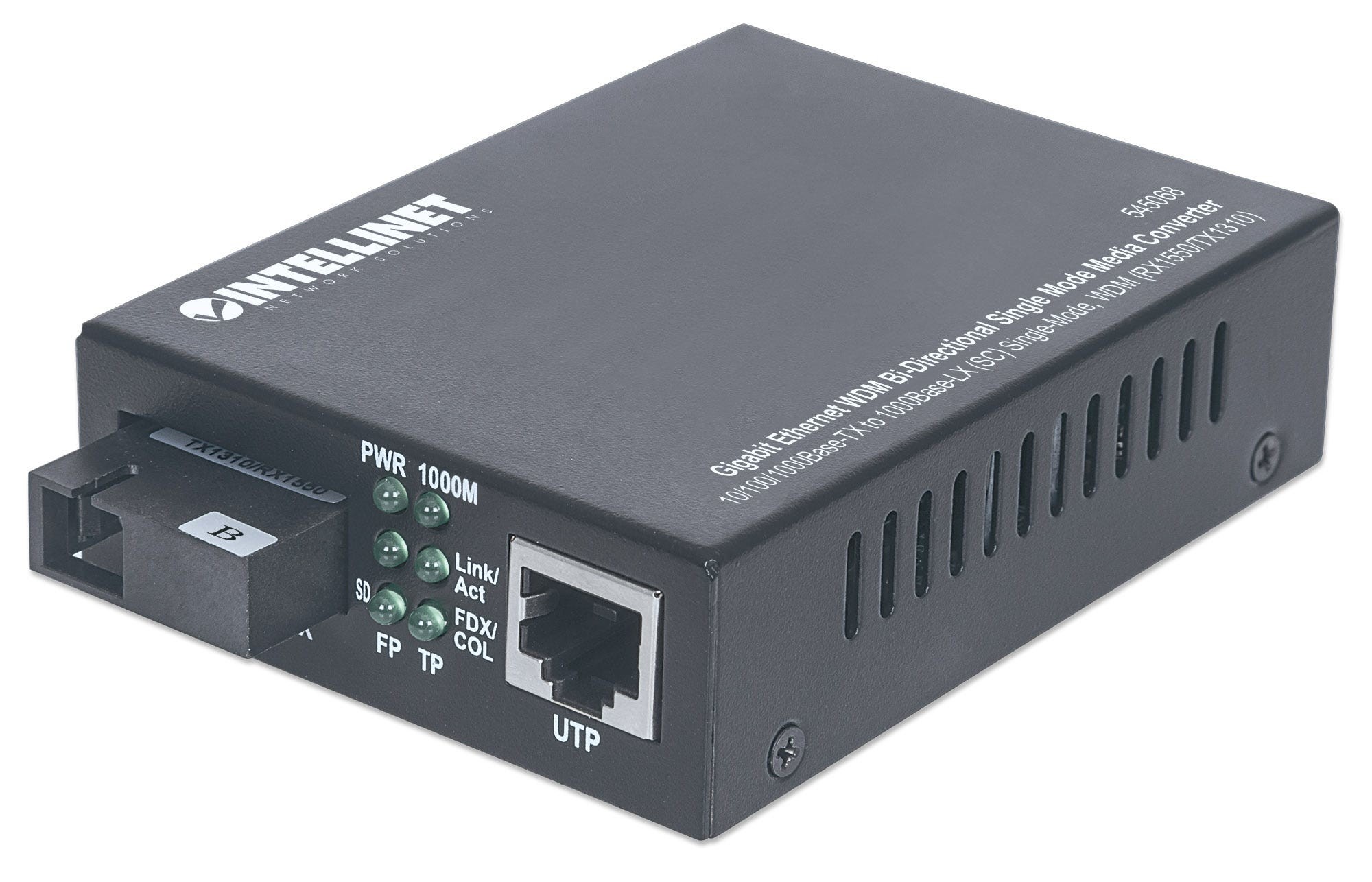 Intellinet Gigabit Ethernet WDM Bi-Directional Single Mode Media
