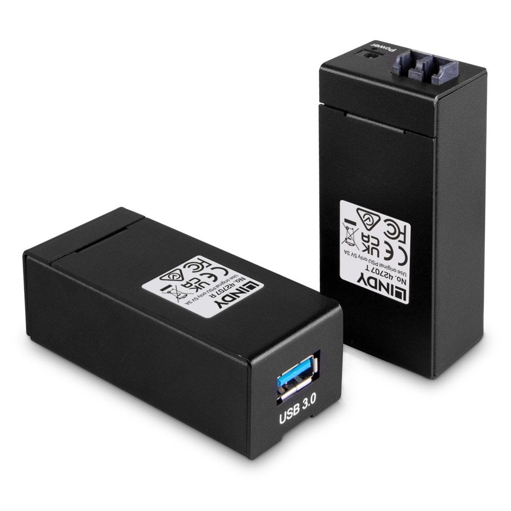 Lindy 200m Fibre Optic USB 3.0 Extender - Lindy 200m Fibre Optic USB