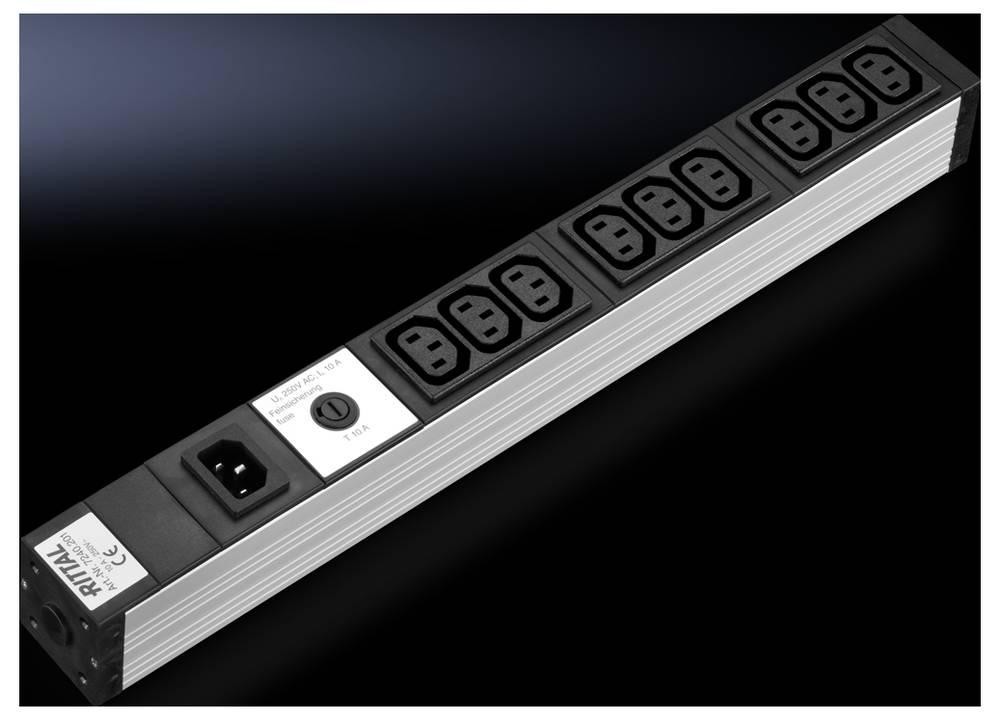 Rittal power strip 48,3cm 9fach Kaltgerätedosen 10A