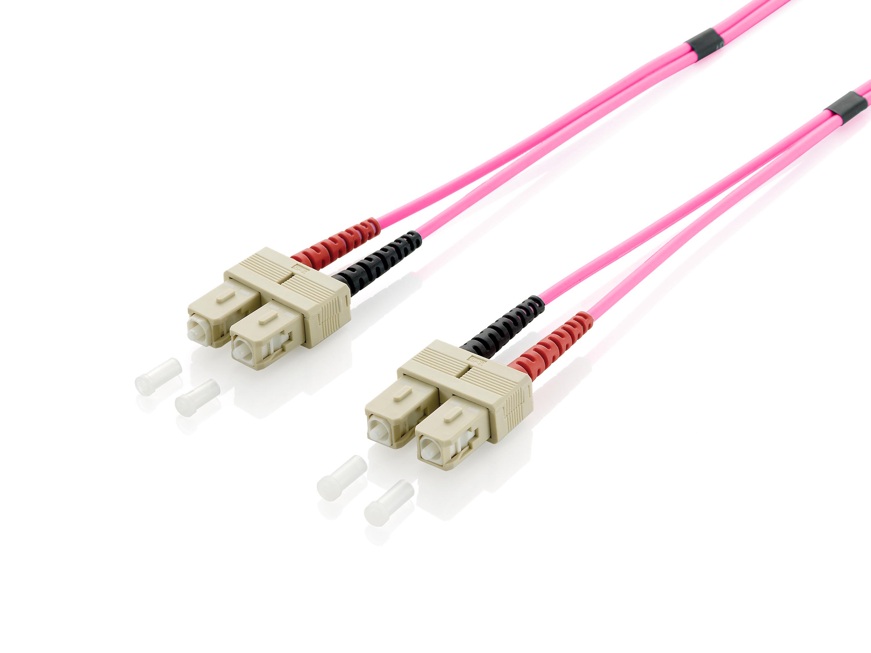 Equip Patchkabel SC->SC 15.00m Multimode Duplex OM4 violett