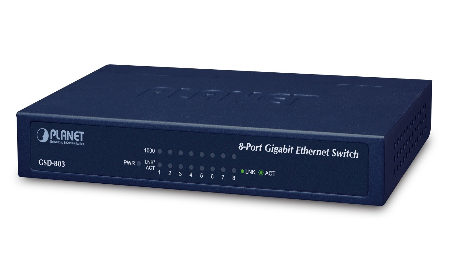 PLANET GSD-803 switch Gigabit Ethernet (10/100/1000) Azul - PLANET