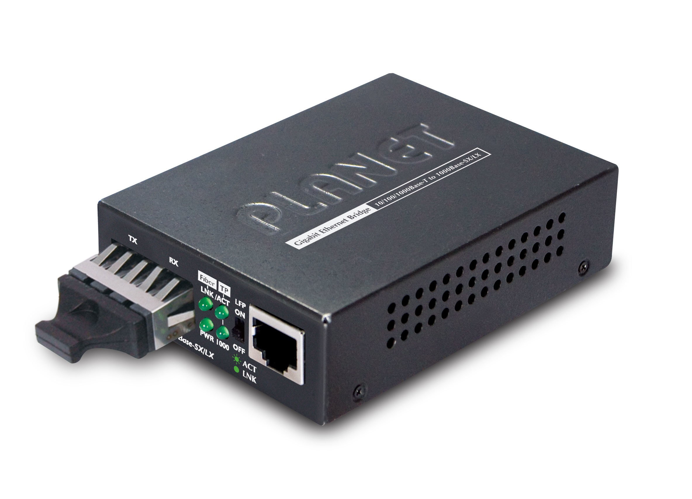 PLANET GT-802 network media converter 1000 Mbit/s 850 nm Black -