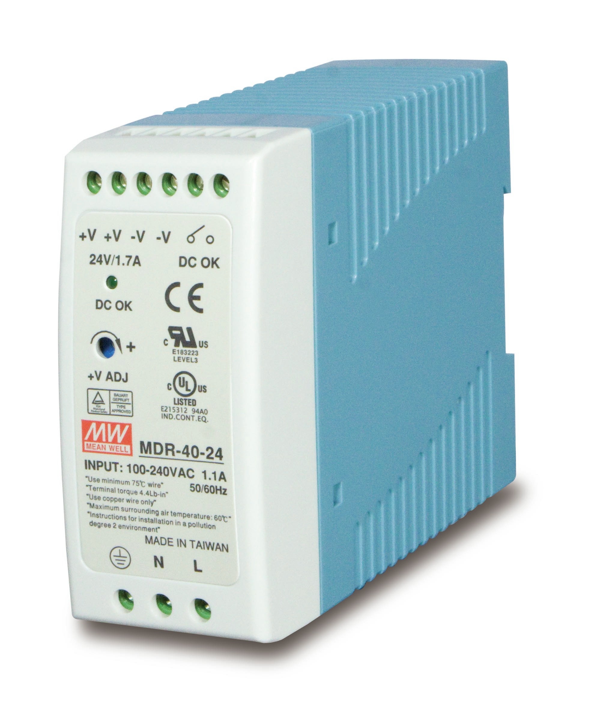 PLANET PWR-40-24 power supply unit 40 W Blue, White - PLANET PWR-40-