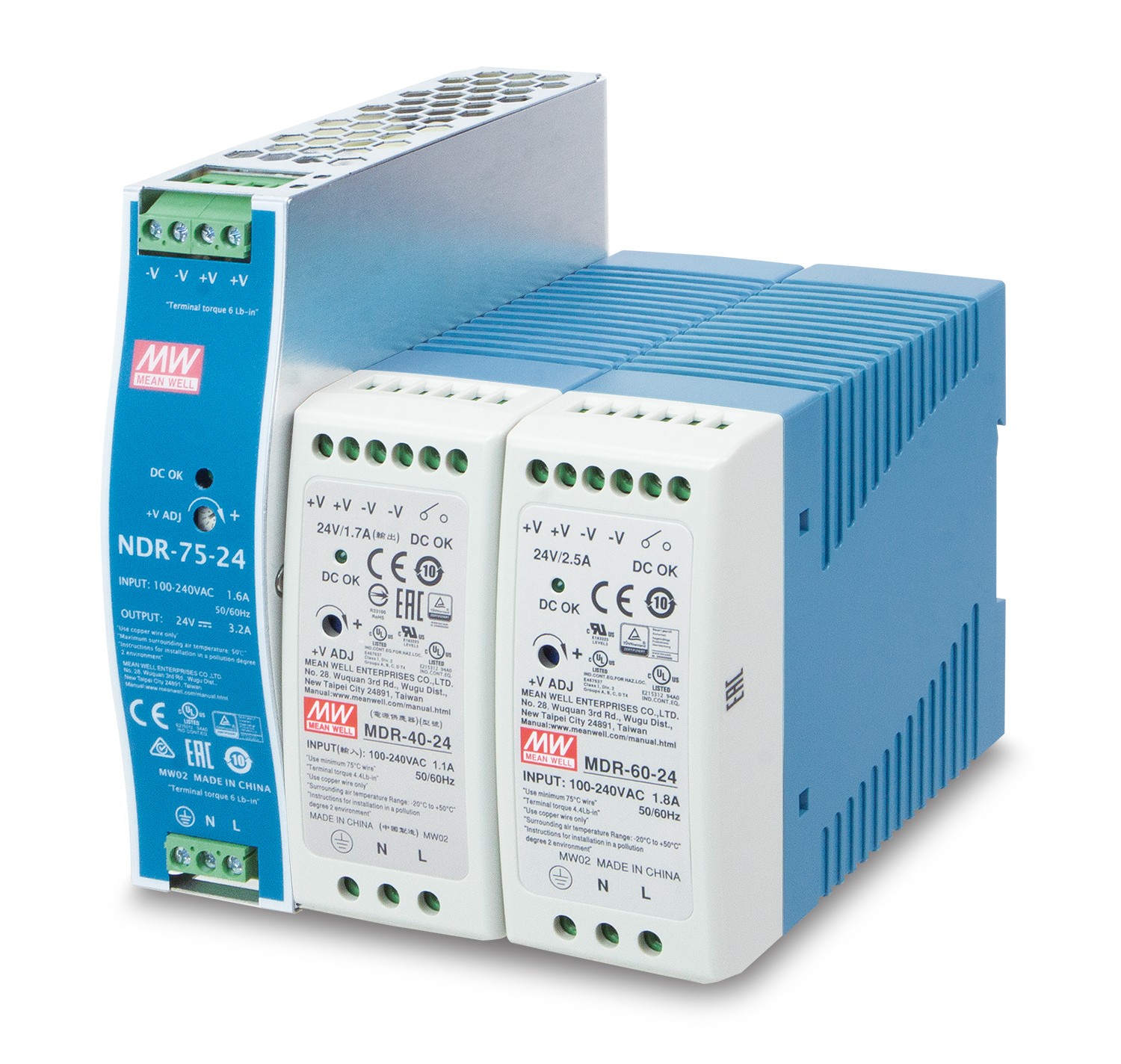 PLANET PWR-60-24 power supply unit 60 W Blue, White - PLANET PWR-60-