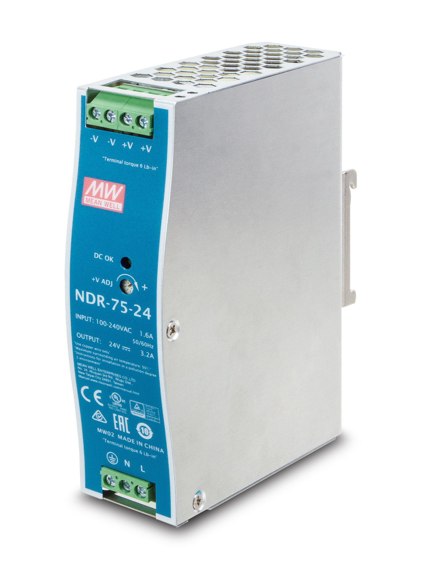 PLANET PWR-75-24 unité d'alimentation d'énergie 75 W Bleu, Gris -