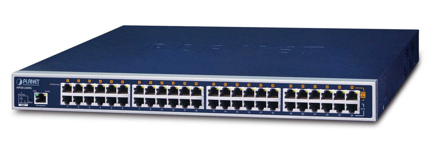 PLANET HPOE2400G network switch Managed Gigabit Ethernet (10/100/1000)