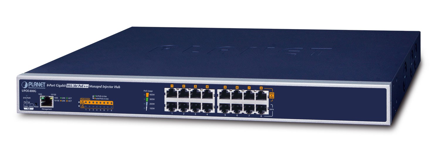 PLANET UPOE-800G network switch Managed Gigabit Ethernet (10/100/1000)
