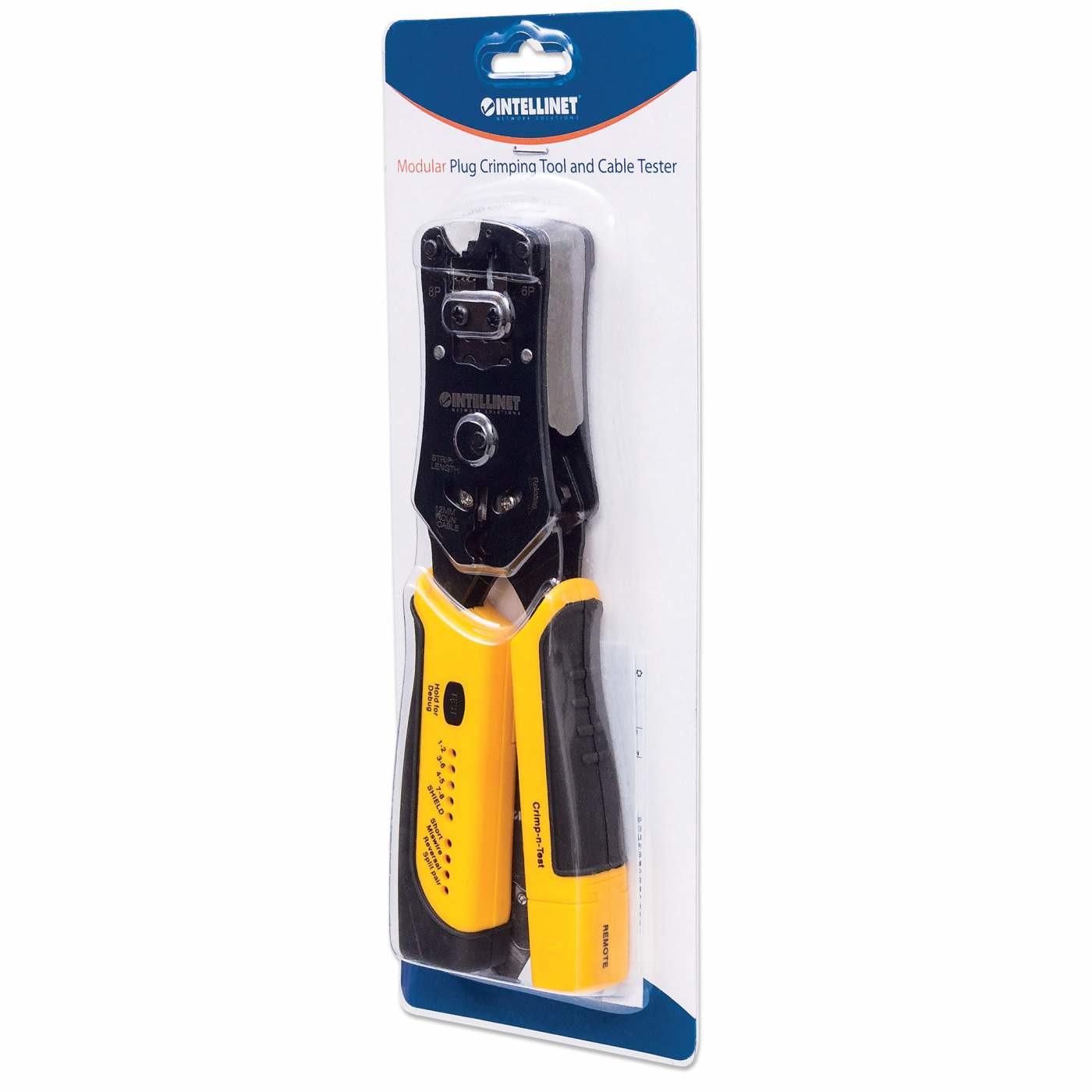 Modular Plug Tester Sotel | Intellinet Universal Modular Plug Crimping Tool and Cable ...