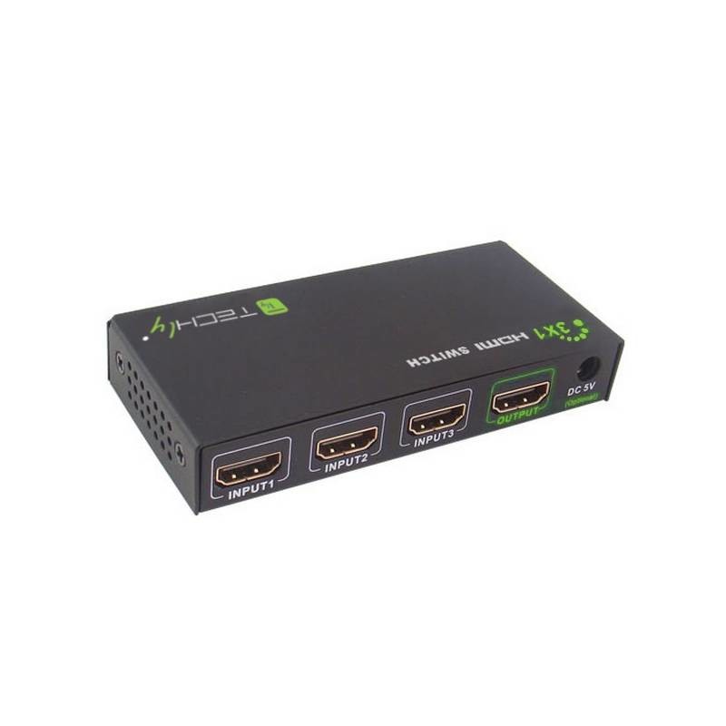 Techly IDATA-HDMI-4K31 video splitter - Techly IDATA-HDMI-4K31, HDMI,