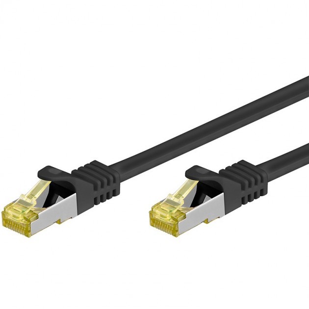 EFB RJ45 Patchk. S/FTP Cat.6A LSZH Cat.7 Rohk. 30.00m schwar