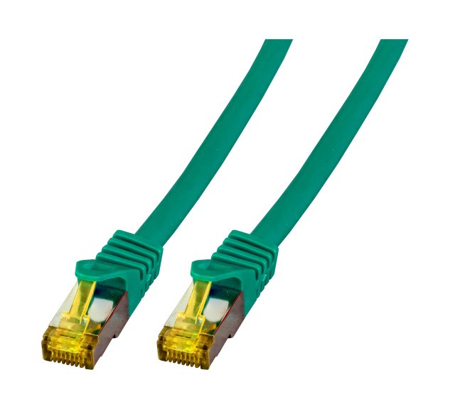 EFB RJ45 Patchk. S/FTP Cat.6A LSZH Cat.7 Rohk. 25.00m grün