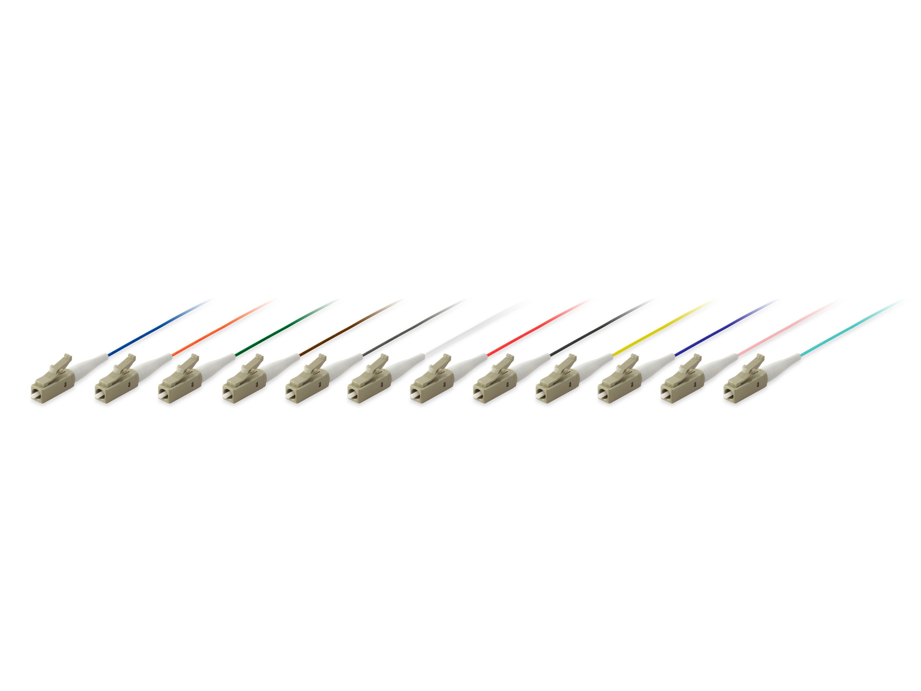 Equip LC/PC Fiber Optic Pigtail, OM4, 1.0m - Equip LC/PC Fiber Optic