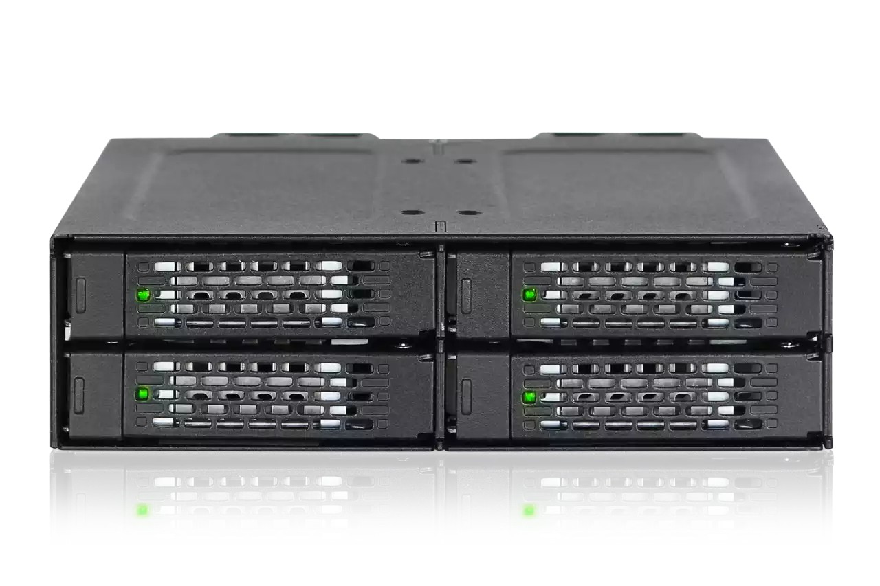 Backplane IcyDock 4x6,3cm SATAI-III in 1x5,25" HDD/SSD sw