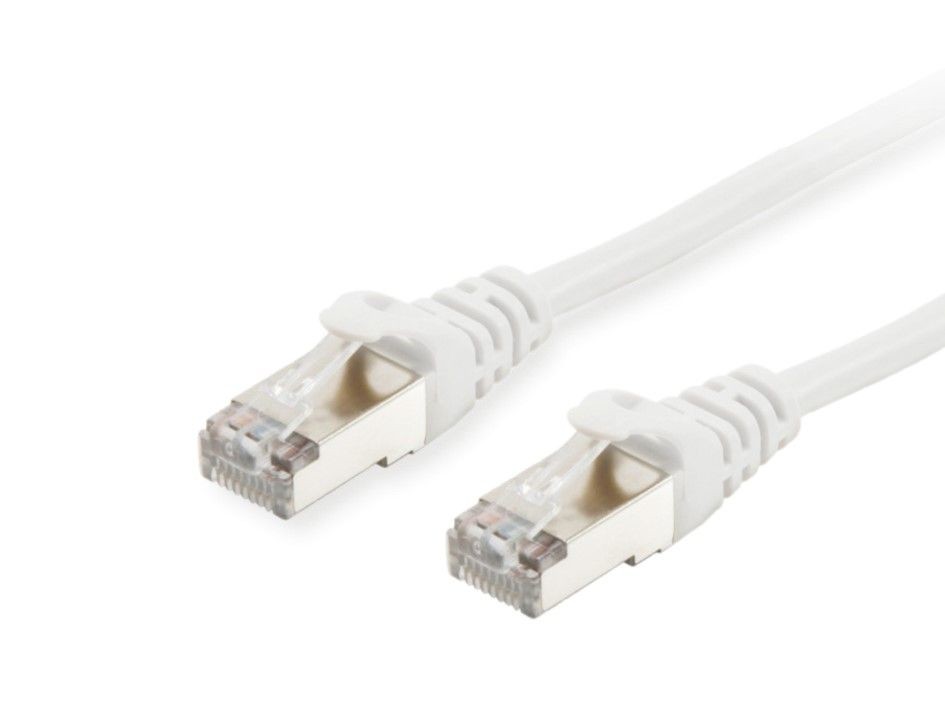 Equip Cat.6A S/FTP Patch Cable, 15m, White - Equip Cat.6A S/FTP Patch