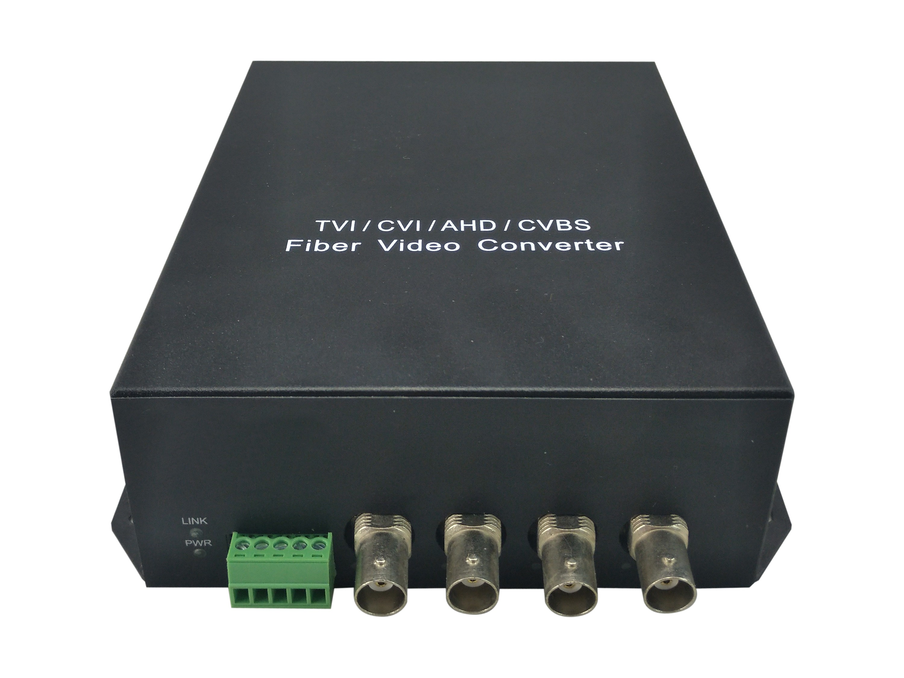 LevelOne 4-Channel BNC over Fiber Optic Extender Kit, 20km - LevelOne
