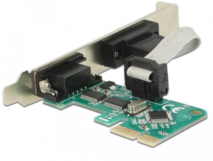 Delock PCI Express x1 Karte zu 2 x Seriell RS-232