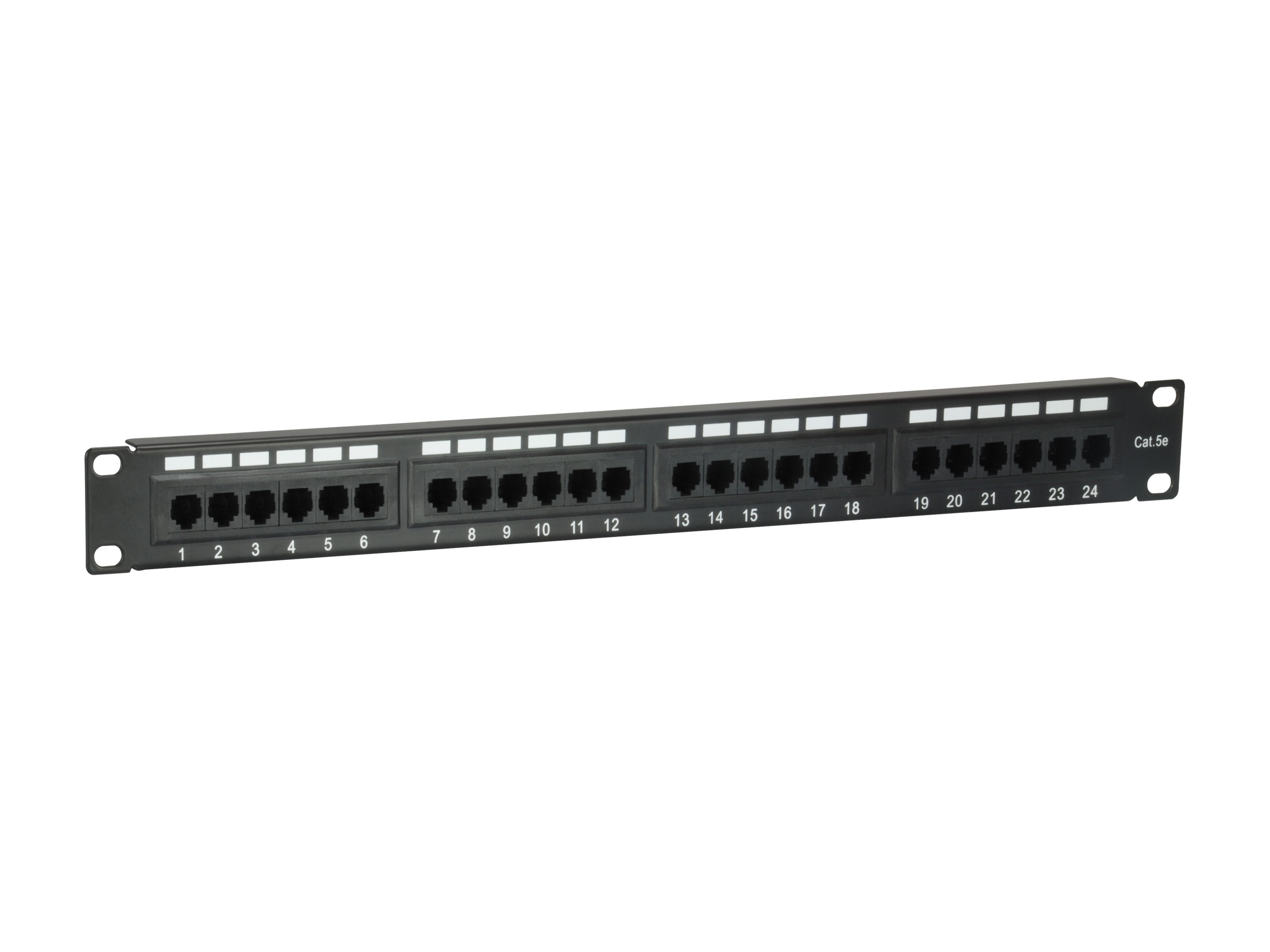 Equip 24-Port Cat.5e Unshielded Patch Panel, Black - Equip 24-Port