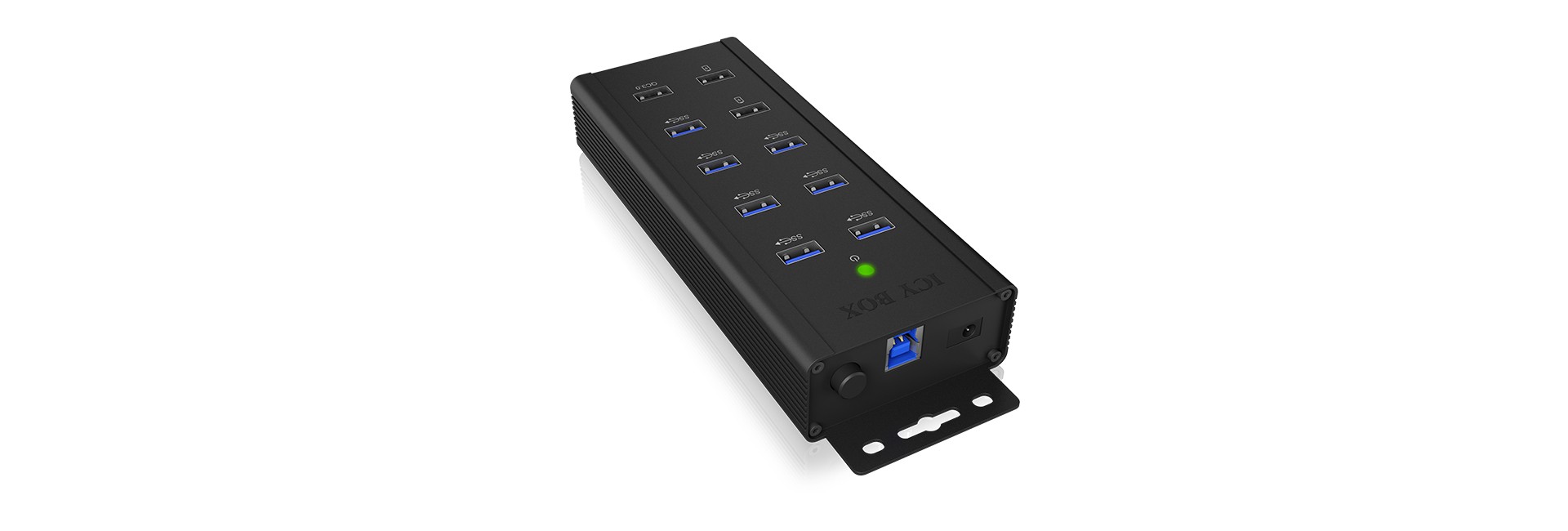 ICY BOX IB-HUB1703-QC3 USB 3.2 Gen 1 (3.1 Gen 1) Type-B 5000 Mbit/s