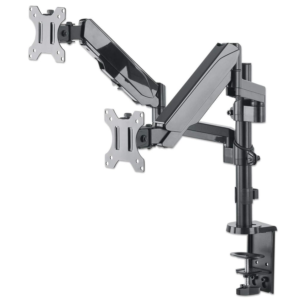 Manhattan Support de bureau double pour TV/moniteurs (bras à vérin