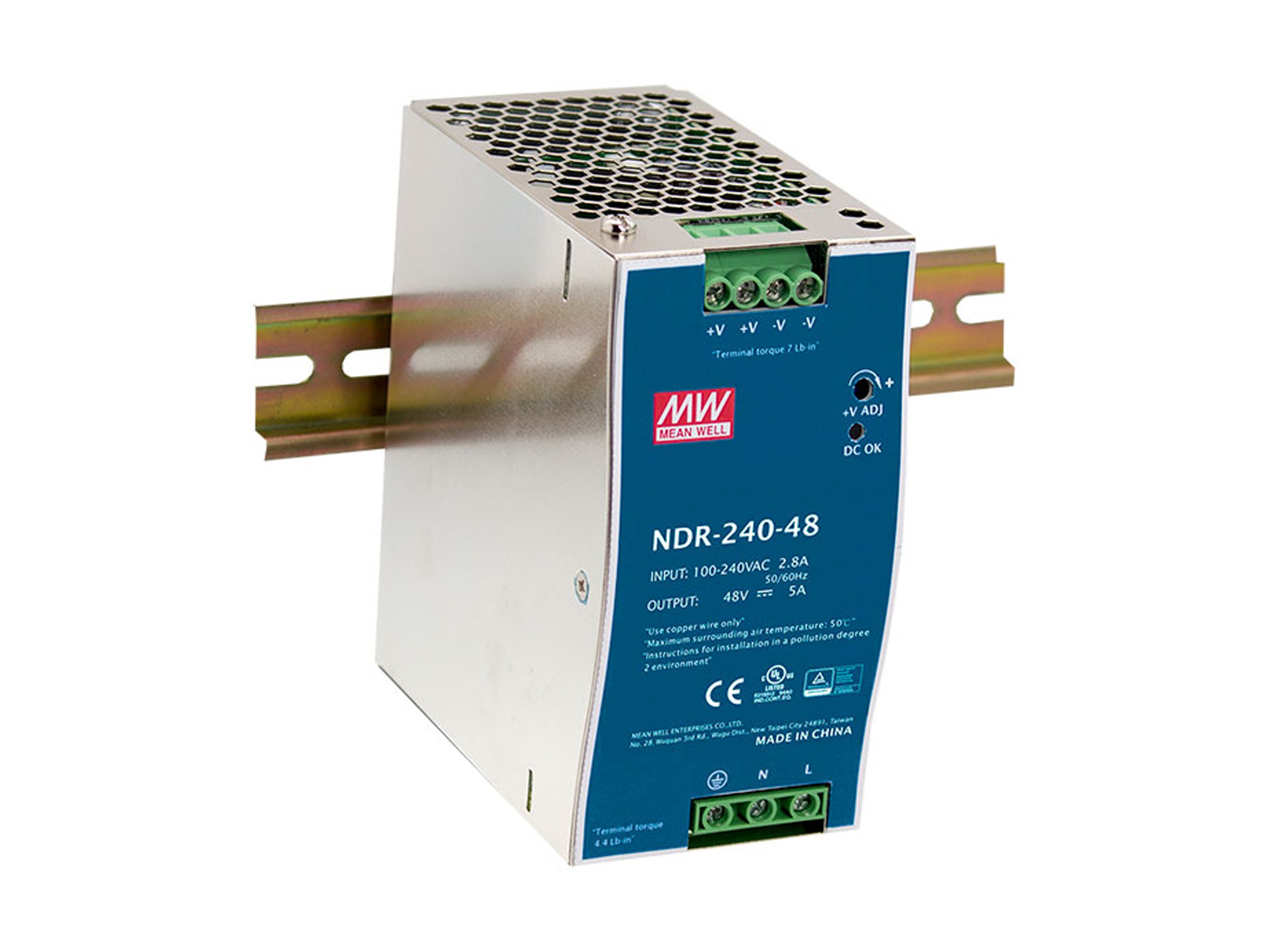 LevelOne POW-4851 unité d'alimentation d'énergie 240 W Bleu, Argent