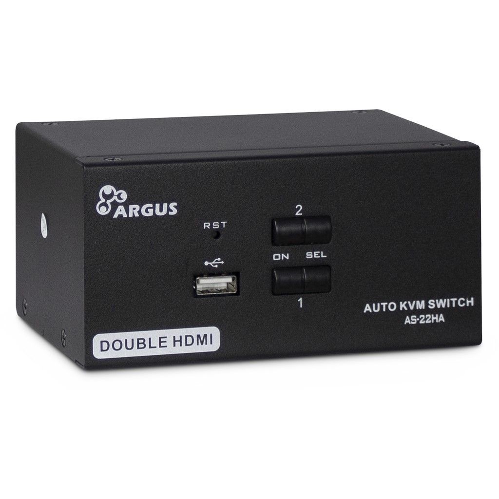 Inter-Tech AS-22HA HDMI KVM switch Black - Inter-Tech AS-22HA HDMI,