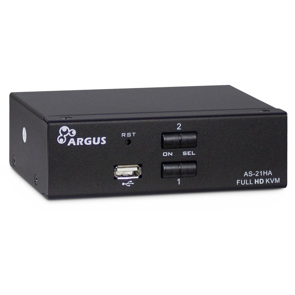 Inter-Tech AS-21HA HDMI KVM switch Black - Inter-Tech AS-21HA HDMI,