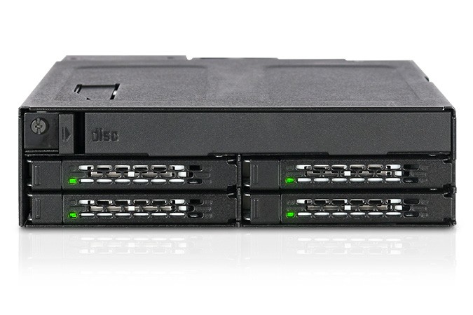 Backplane IcyDock 4x6,3cm SATAI-III in 1x5,25" HDD/SSD sw retail