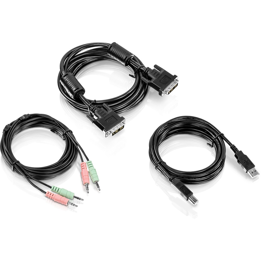 Trendnet TK-CD10 KVM cable Black 3 m - Trendnet TK-CD10, 3 m, USB,