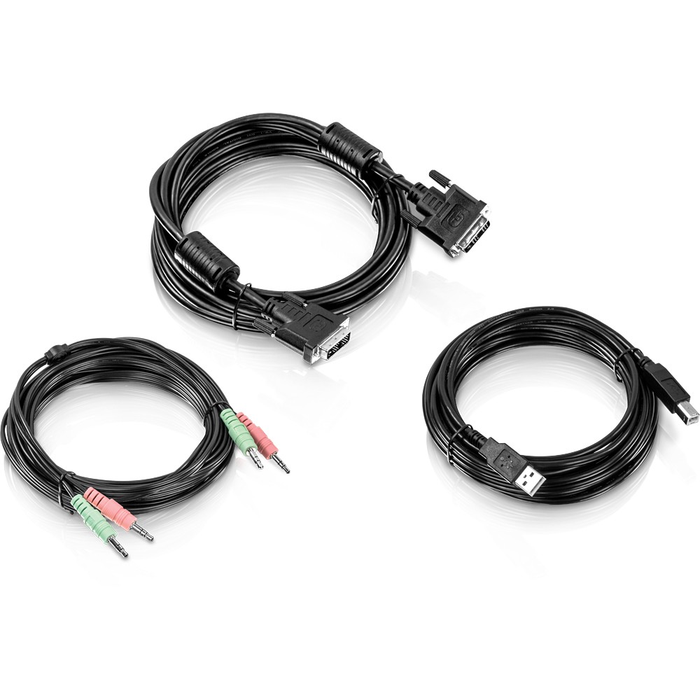 Trendnet TK-CD15 KVM cable Black 4.5 m - Trendnet TK-CD15, 4.5 m, USB,