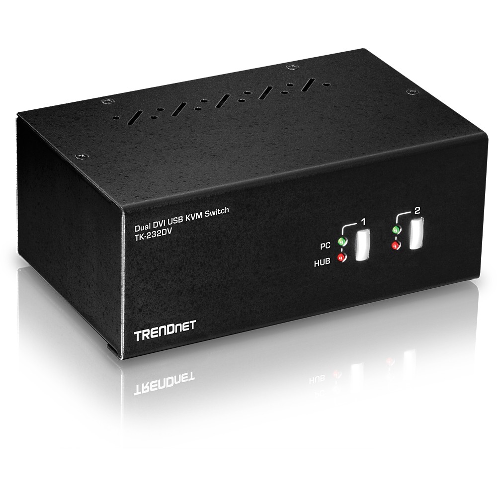 Trendnet TK-232DV KVM switch - Trendnet TK-232DV, 2048 x 1536 pixels,