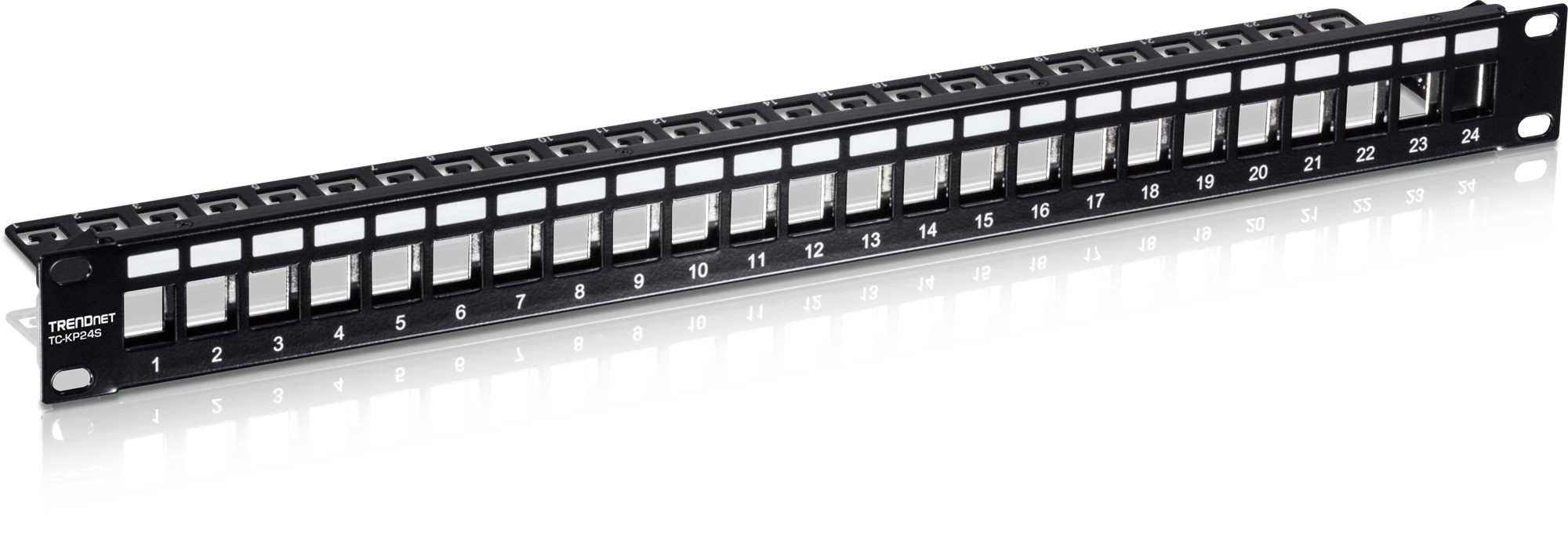 TRENDnet Patchpanel 24-Port Cat6 geschirmt 19" 1U Rack