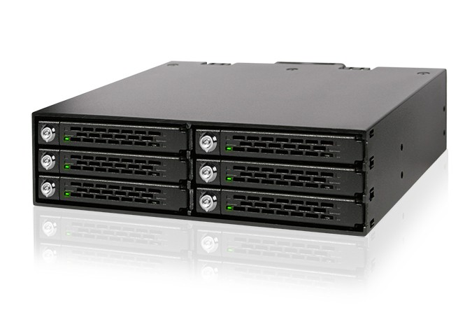Icy Dock MB996SK-6SB drive bay panel Black - Icy Dock MB996SK-6SB,