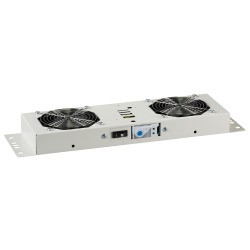 EFB Lüftereinheit m. Thermostat,IP55,2-fach f.19"Wandg.,grau