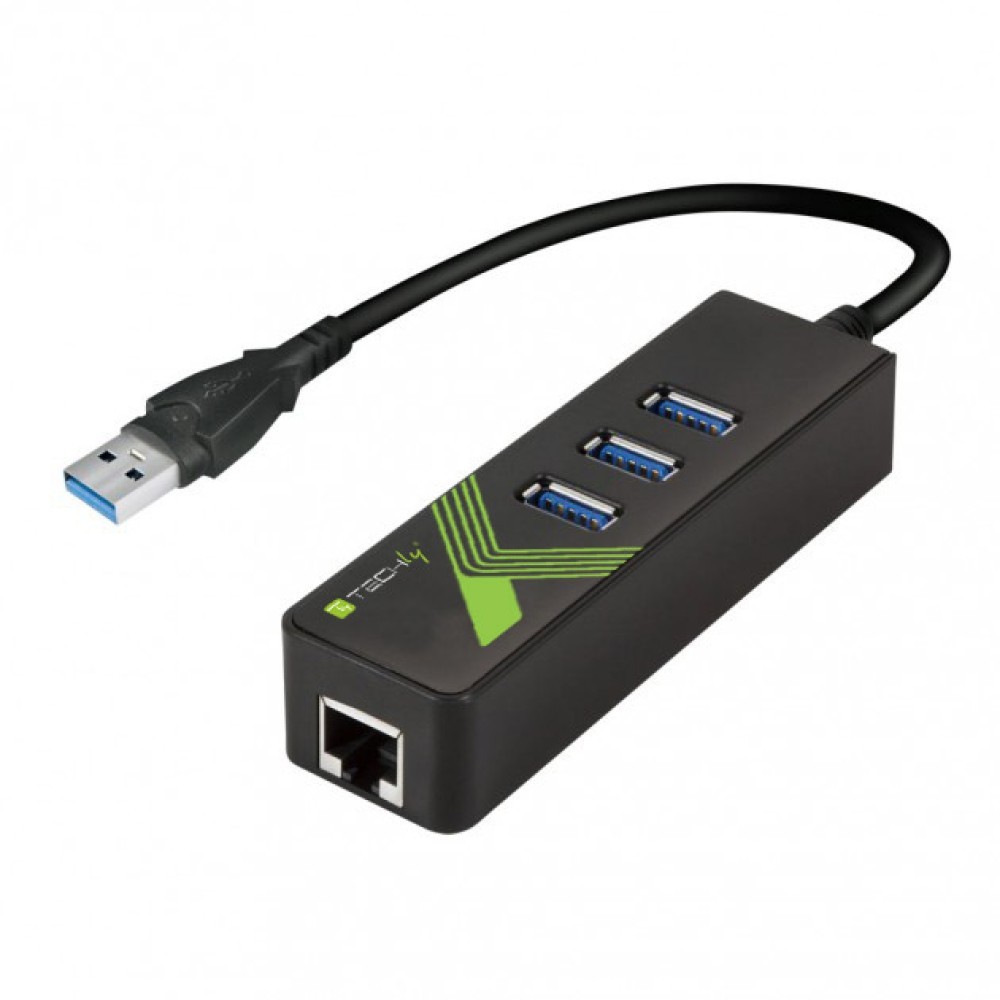 Techly IDATA USB-ETGIGA-3U2 laptop dock/port replicator USB 3.2 Gen 1